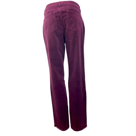 Chaps Traditional Preppy Maroon Burgundy Corduroy Pants Classic Jeans Styling - Picture 2 of 16